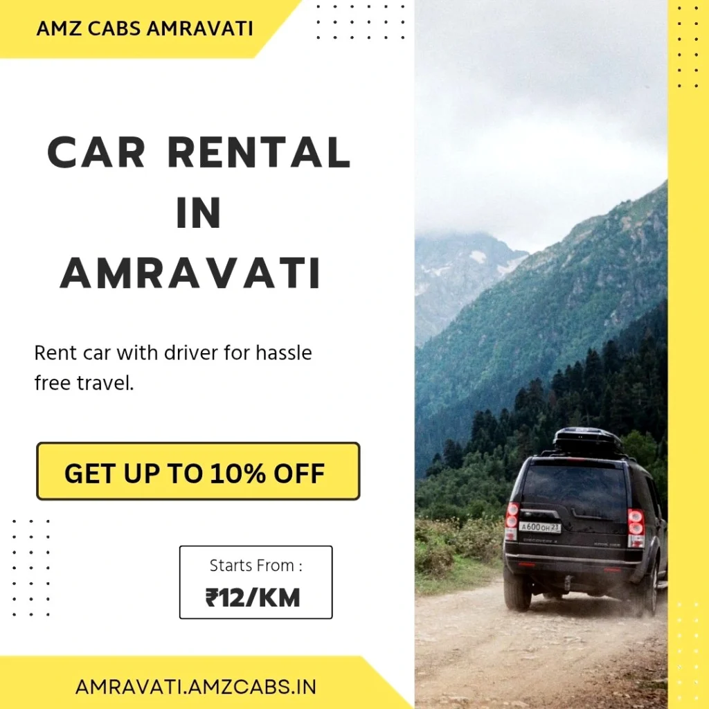 Car rental in Amravati with driver