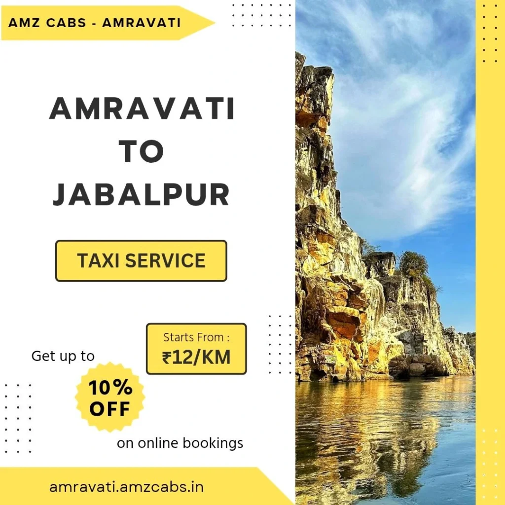 Amravati to Jabalpur Taxi